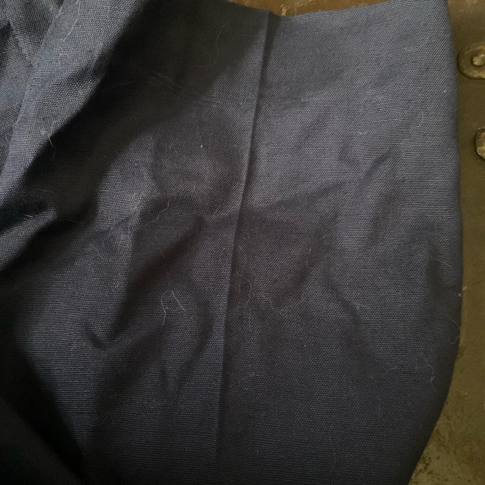 “DIANE VON FURSTENBERG” Navy Blue Straight Leg Dress Pants - Picture 8 of 10